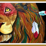 Cuadro leon indio