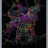 Cuadro Santiago Street Map