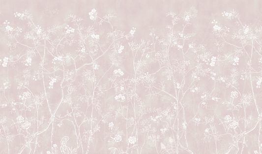 Papel Mural Jardines Rosado