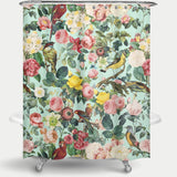 Cortina de Baño Floral and Bird III