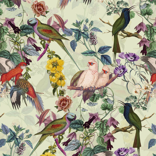 Mantel de Hule FLORAL AND BIRDS XII-II