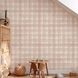 Papel Mural Checkered Rosa