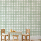 Papel Mural Checkered Verde