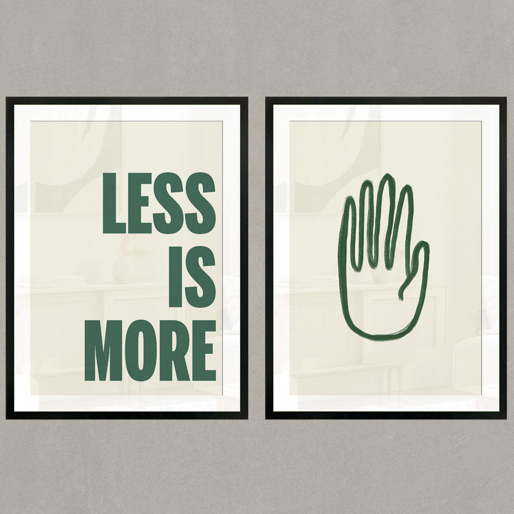 Set de Cuadros Less is More