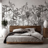 Papel Mural Tropical jungle with Monkeys