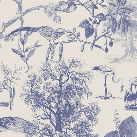 Mantel de Hule Vintage Nature Blue