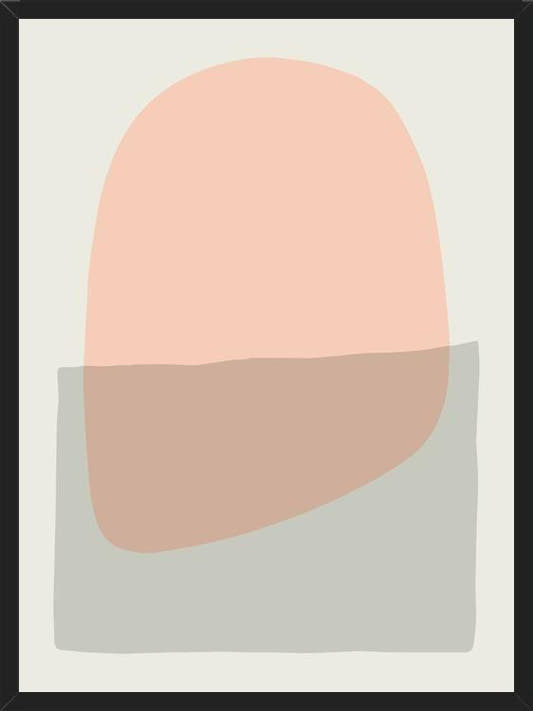 Cuadro Simple shapes in soft tones 6