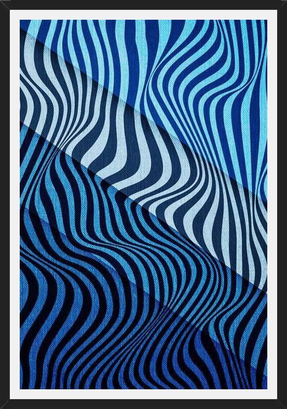Cuadro Wild Stripes Blue