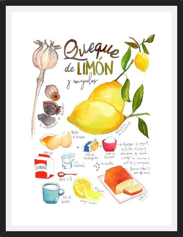 Cuadro Queque de Limón