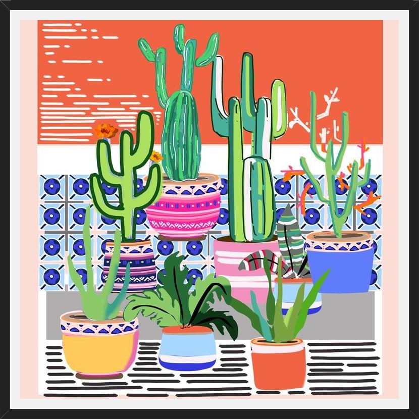 Cuadro Cactus Window