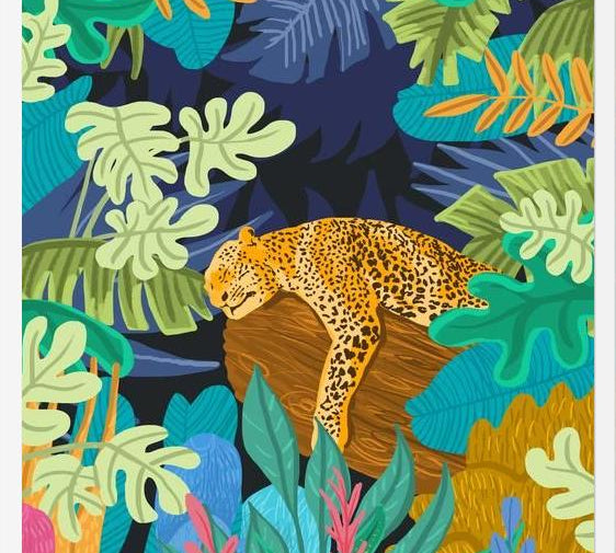 Cuadro Sleeping Panther