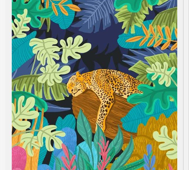 Cuadro Sleeping Panther