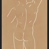 Cuadro Male body sketch - Camel