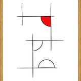 Cuadro Minimalíneas Rojo
