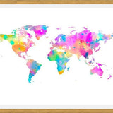 Cuadro Watercolor World