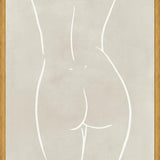 Cuadro Female body sketch - Sand