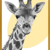 Cuadro Jirafa en amarillo