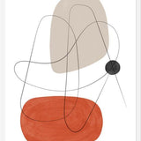 Cuadro Abstraction with gray lines 3