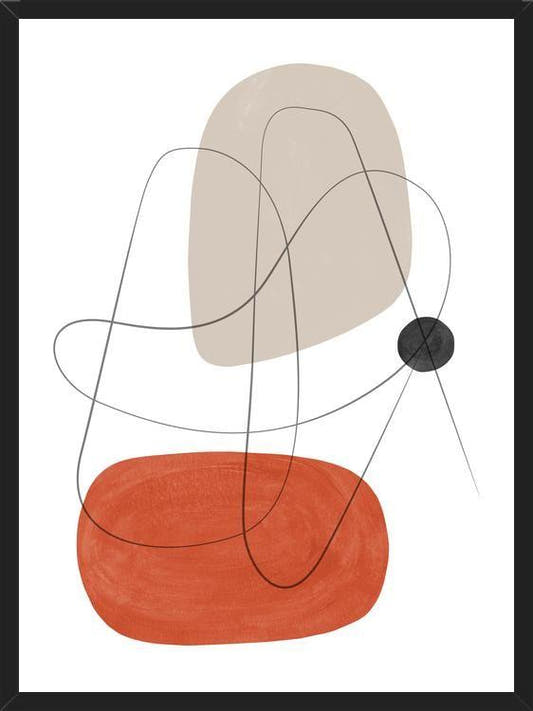 Cuadro Abstraction with gray lines 3
