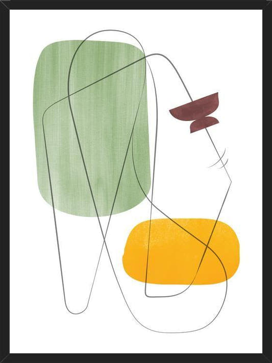 Cuadro Abstraction with gray lines 12