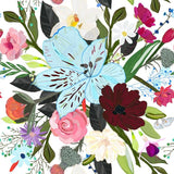 Canvas Alstroemerias, Fucisia, Roses, Vanilla, Cosmos Flo