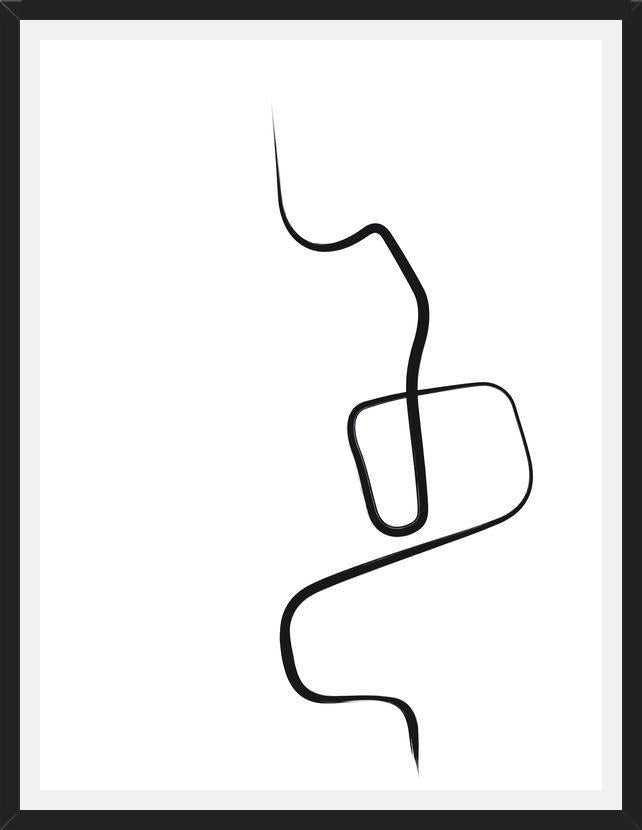 Cuadro Black ink traces I