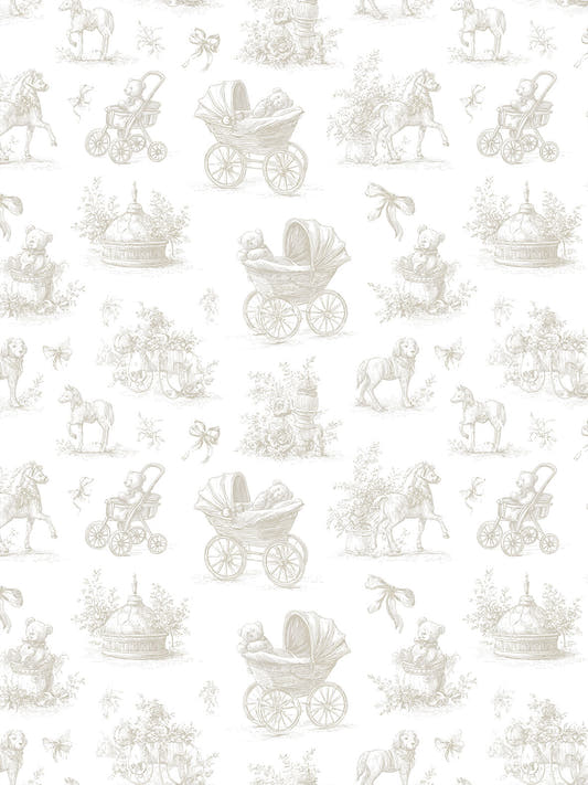 Papel Mural Bears Beige