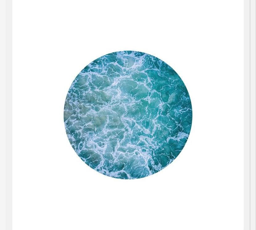 Cuadro Oceano Circular