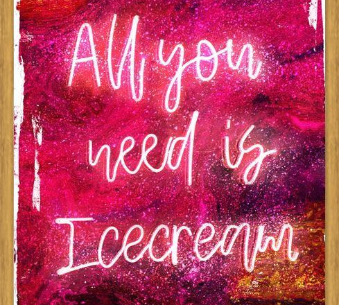 Cuadro NEON COLLECTION - icecream