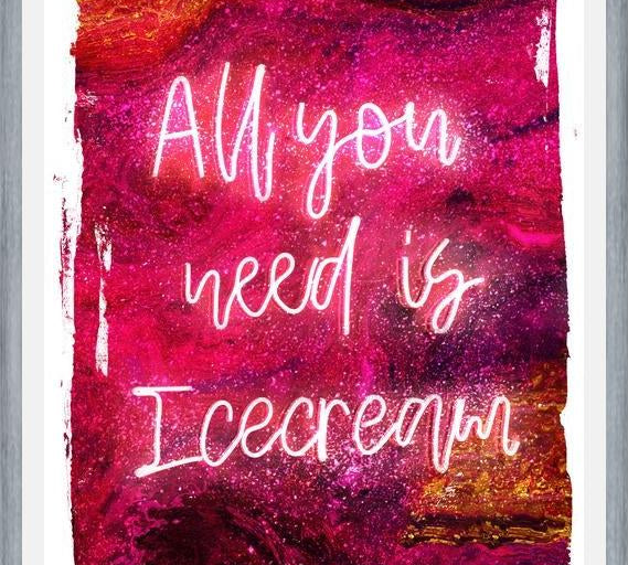 Cuadro NEON COLLECTION - icecream