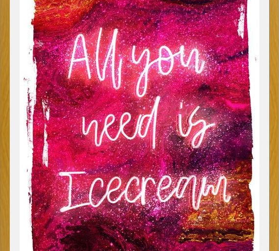 Cuadro NEON COLLECTION - icecream