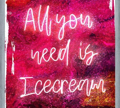 Cuadro NEON COLLECTION - icecream