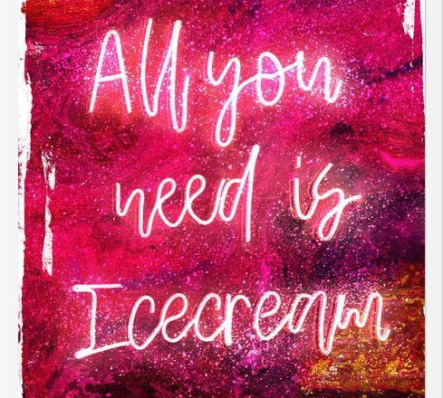 Cuadro NEON COLLECTION - icecream