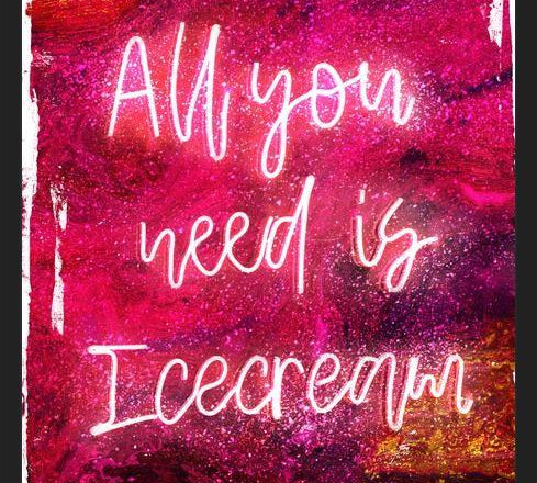 Cuadro NEON COLLECTION - icecream