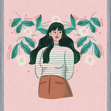 Cuadro Mujer Florecida