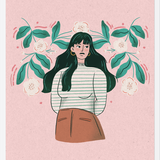 Cuadro Mujer Florecida