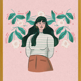 Cuadro Mujer Florecida