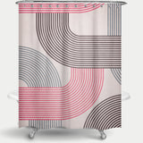 Cortina de Baño Pink Lines
