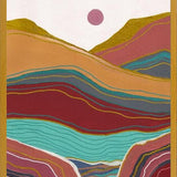 Cuadro Retro rainbow landscape 3