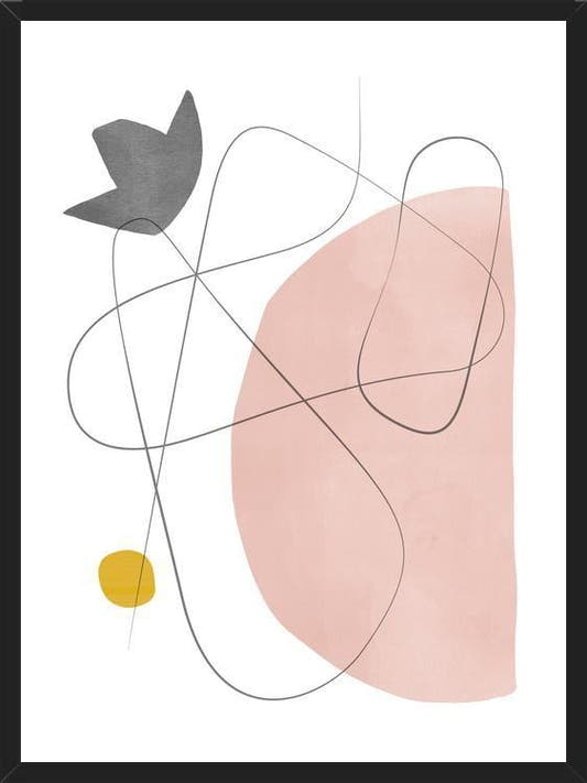Cuadro Abstraction with gray lines 2