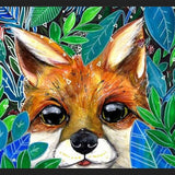 Cuadro Zorrito en la maleza