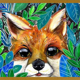 Cuadro Zorrito en la maleza