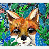 Cuadro Zorrito en la maleza