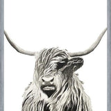 Cuadro Highland cow watercolor