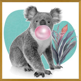 Cuadro Koala comiendo chicle