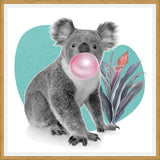 Cuadro Koala comiendo chicle
