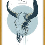 Cuadro Bull skull