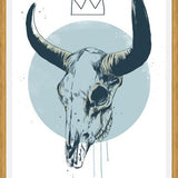 Cuadro Bull skull