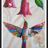Cuadro El colibrí y el copihue