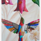 Cuadro El colibrí y el copihue